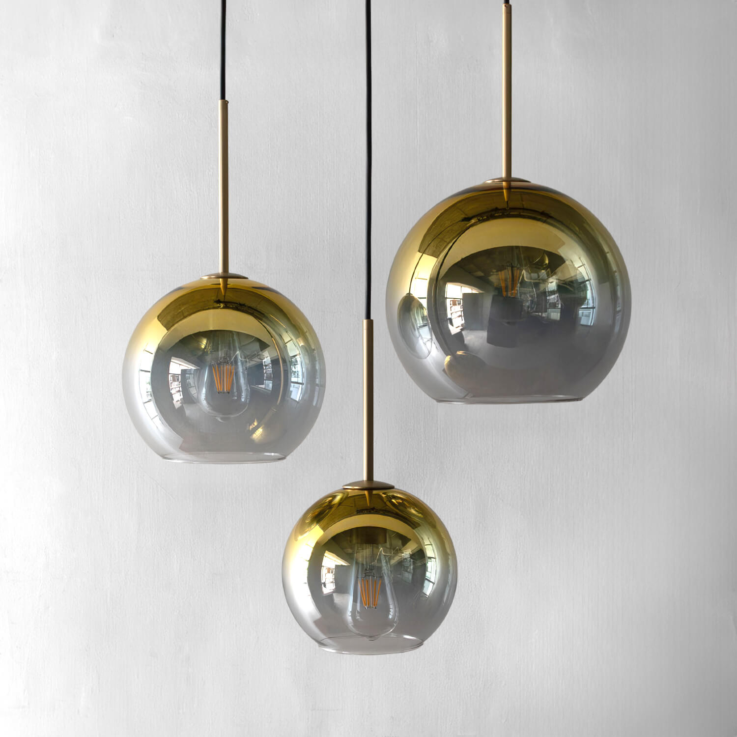 グラデーション塗装のガラスが美しいペンダントライト - Ps-14