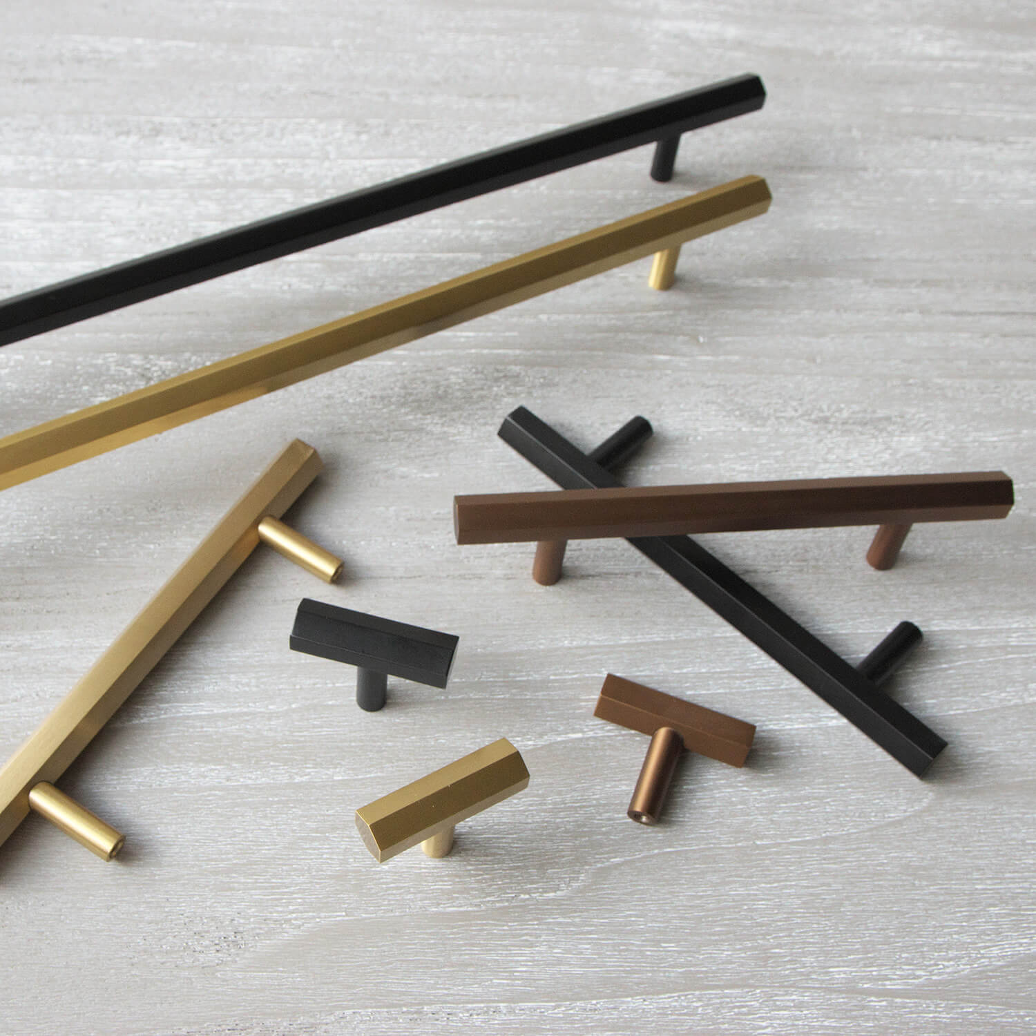 六角形のフォルムがオシャレな家具ハンドル - ヘキサハンドル(L