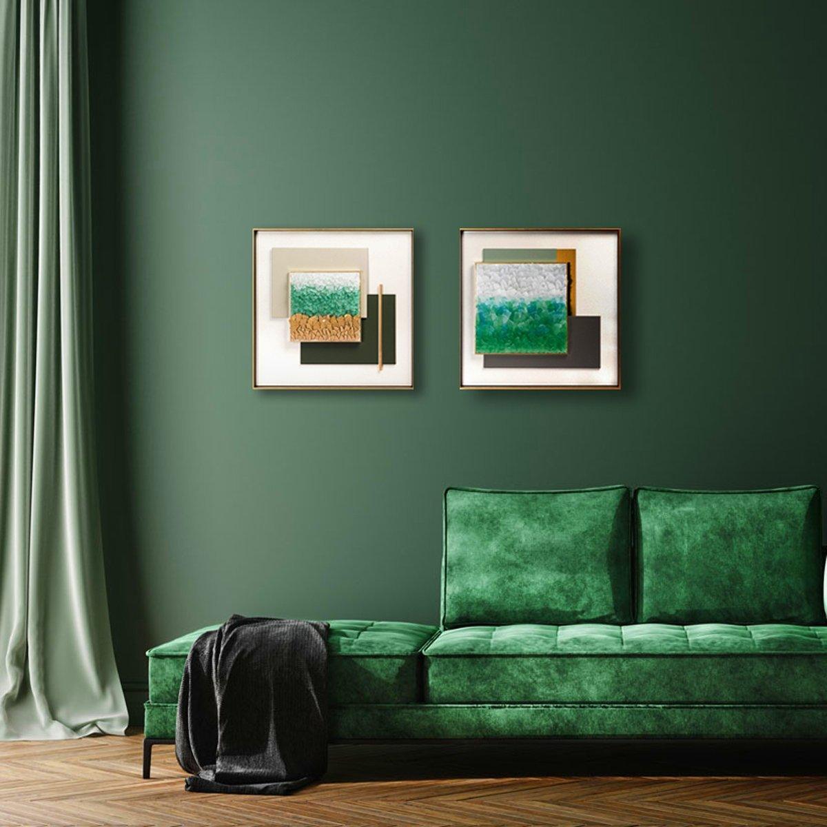 ACCUMULATED - GREEN（アキュムレイテッド・グリーン） | 壁掛けアート